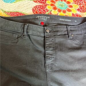 Jennifer Lopez Black Skinny Jeans